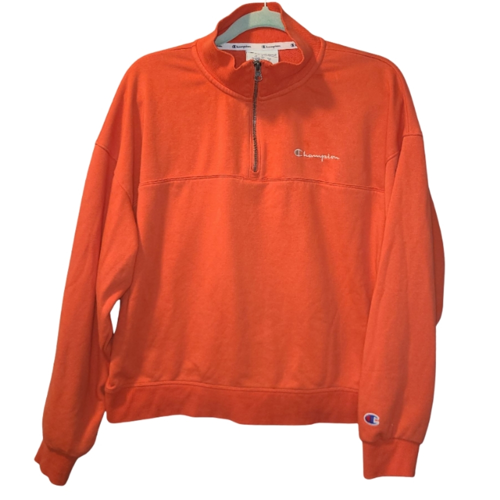 LIKE NEW! Champion Orange  Sweatshirt✨️Size L
